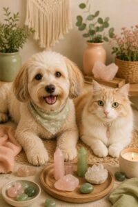 Cristales y Mascotas: Energía Curativa para Perros y Gatos