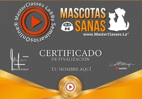 Certificado Programa Mascotas Sanas