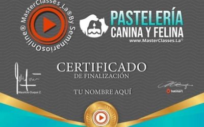 Certificado Curso Pastelería Canina y Felina