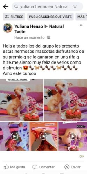 Testimonio de alumna satisfecha con el curso de repostería para mascotas